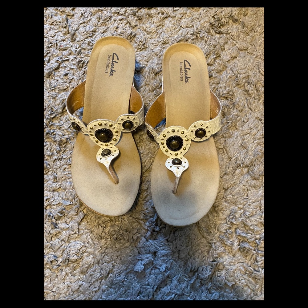 Clarks Breathable Wedge Sandals